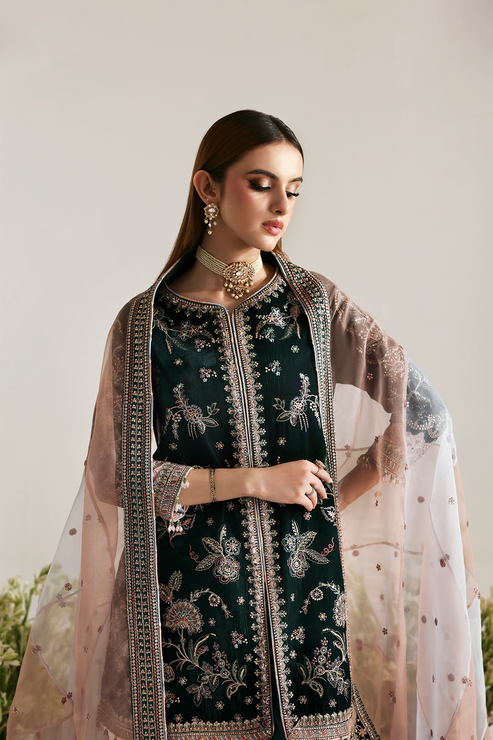 Emaan Adeel | Zarposh Velvet 25 | MEHRUUNISA - Official Emaan Adeel stockist in UK - Sakeena London