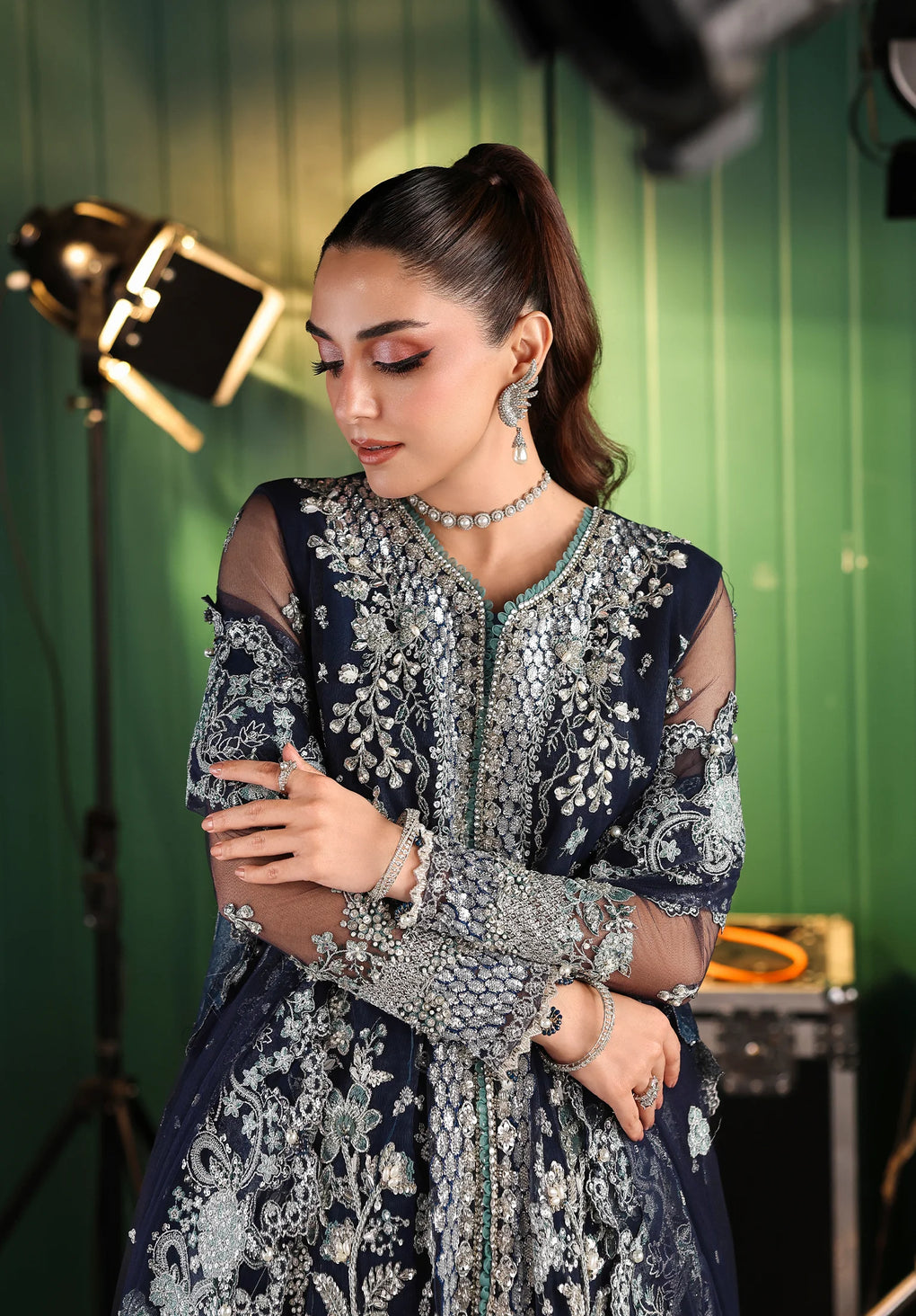 Elaf Premium | Stardom Formal Handwork 25 | ESH-06 SKYFALL - Official Elaf Premium stockist in UK - Sakeena London