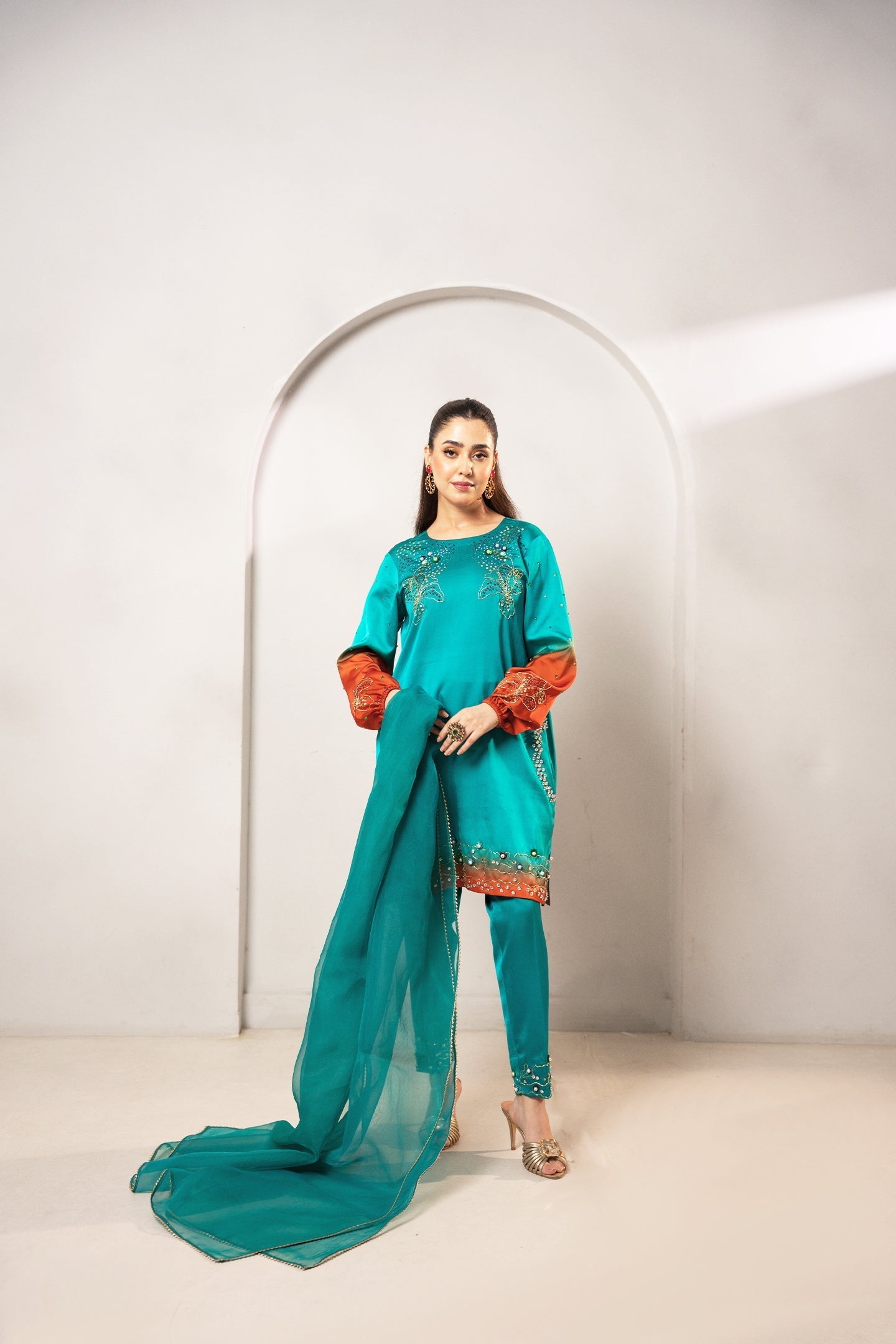 Fozia Khalid | Dilkash Festive Wear 25 | Nawal - Official Fozia Khalid stockist in UK - Sakeena London