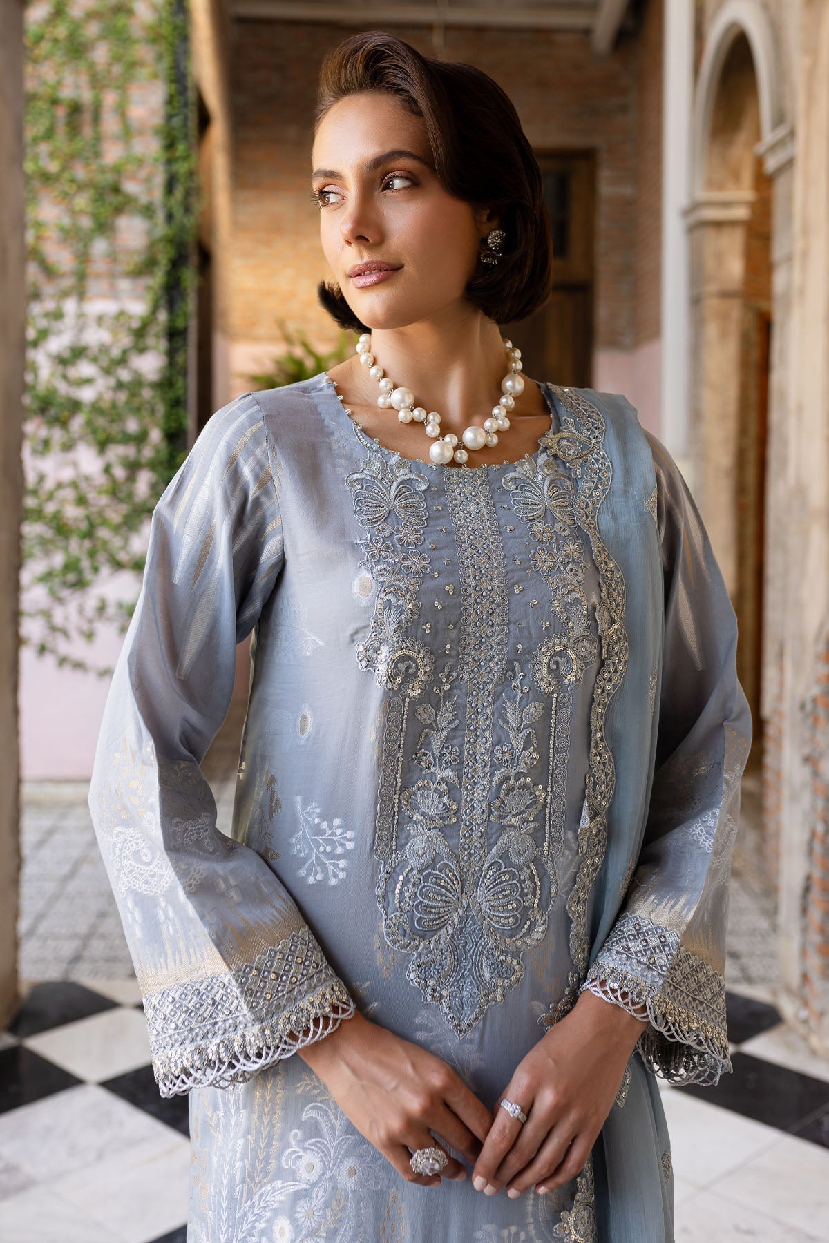 Nureh | Lawn Jacquard | NE-152 - Official Nureh stockist in UK - Sakeena London