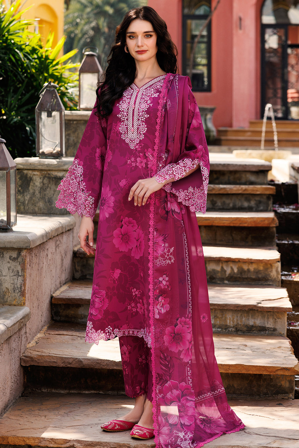 Farasha | Printed Essentials | Fuchsia Flare - Official Farasha stockist in UK - Sakeena London