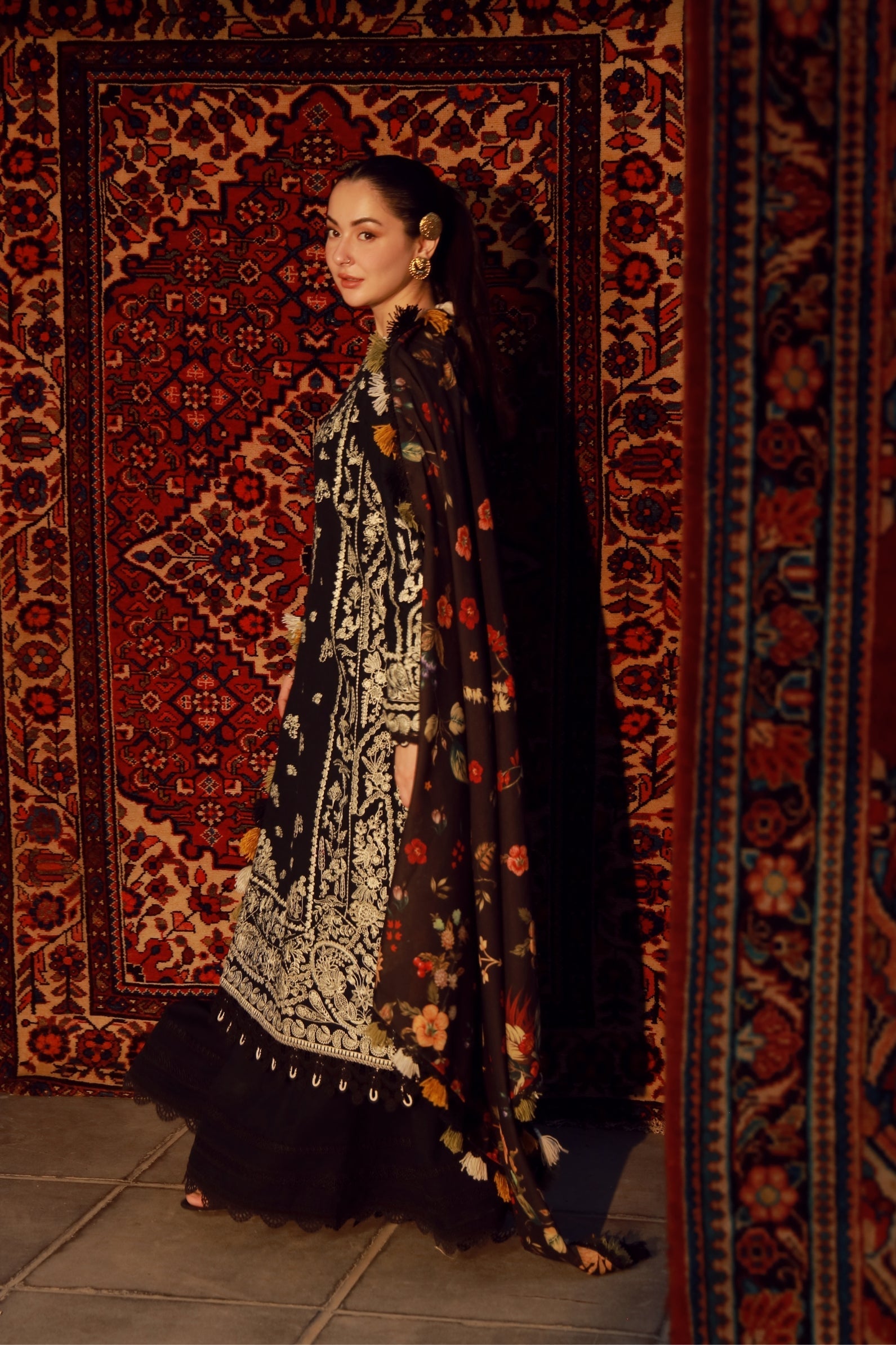 Maryam Hussain | Winter Shawl 25 | Mausam - Official Maryam Hussain stockist in UK - Sakeena London