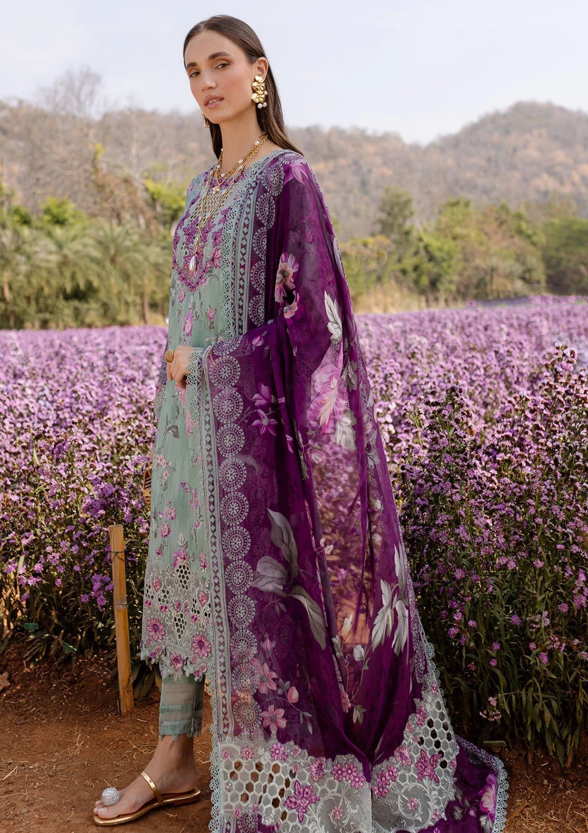 Lawn - Nureh - Bloom - Unstitched 25 - BL#02