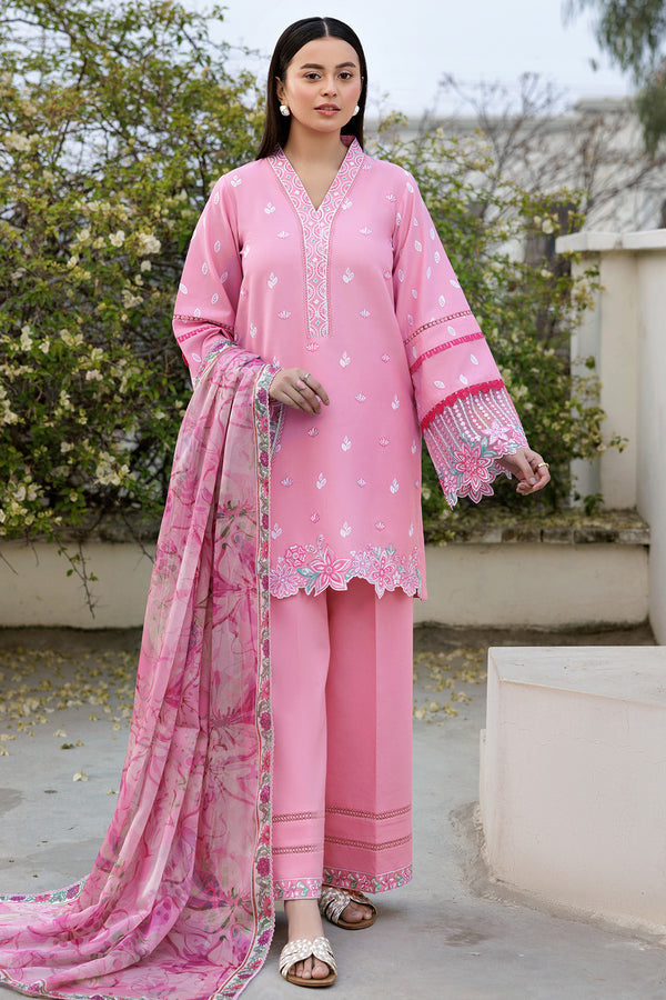 Farasha | Summer Weaves Embroidered Lawn | Soft Mist - Official Farasha stockist in UK - Sakeena London