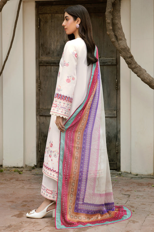 Farasha | Summer Weaves Embroidered Lawn | Pebble Glow - Official Farasha stockist in UK - Sakeena London