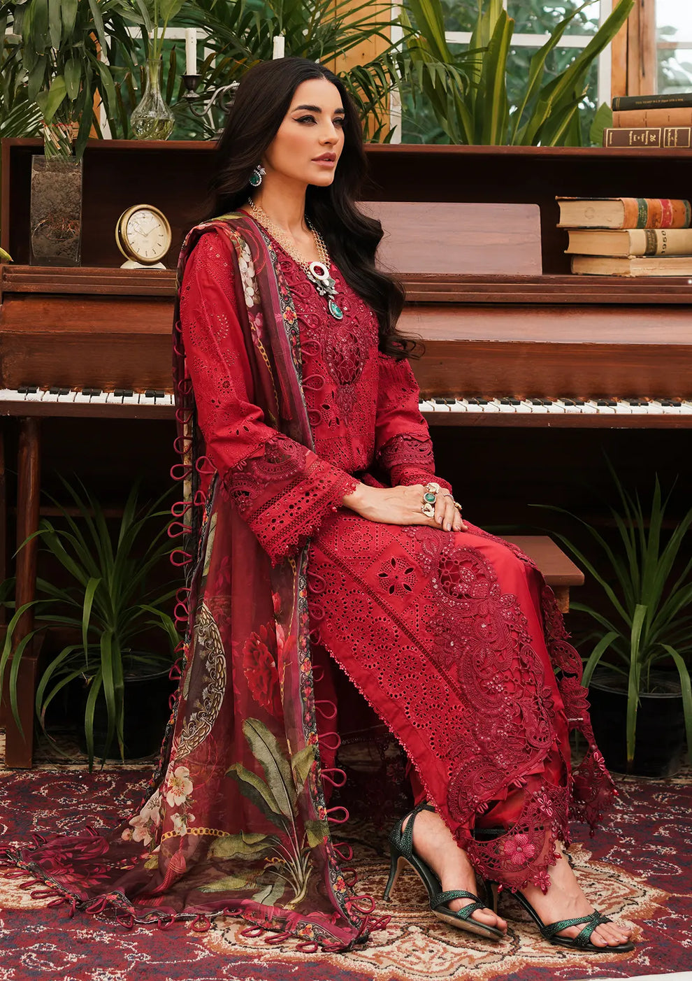 Kahf Premium | Luxury Lawn 24 | KLE-04 Valentino - Official Kahf Premium stockist in UK - Sakeena London