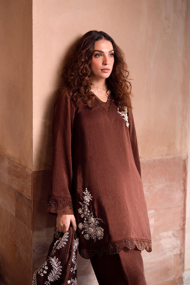 Fozia Khalid | Kahani Silk Luxury Dresses | Raniya - Official Fozia Khalid stockist in UK - Sakeena London
