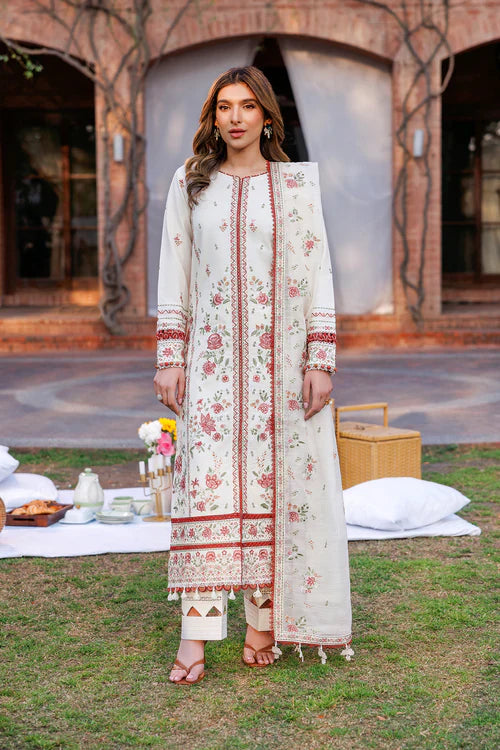 Farasha | Kaavish Lawn 24 | SURREAL WHITE - Official Farasha stockist in UK - Sakeena London