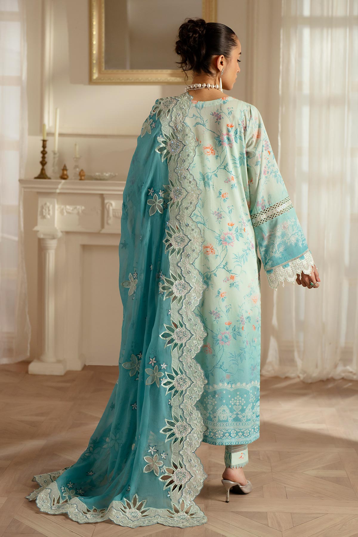 Nureh | Feya Eid Lawn | FE-06 - Official Nureh stockist in UK - Sakeena London