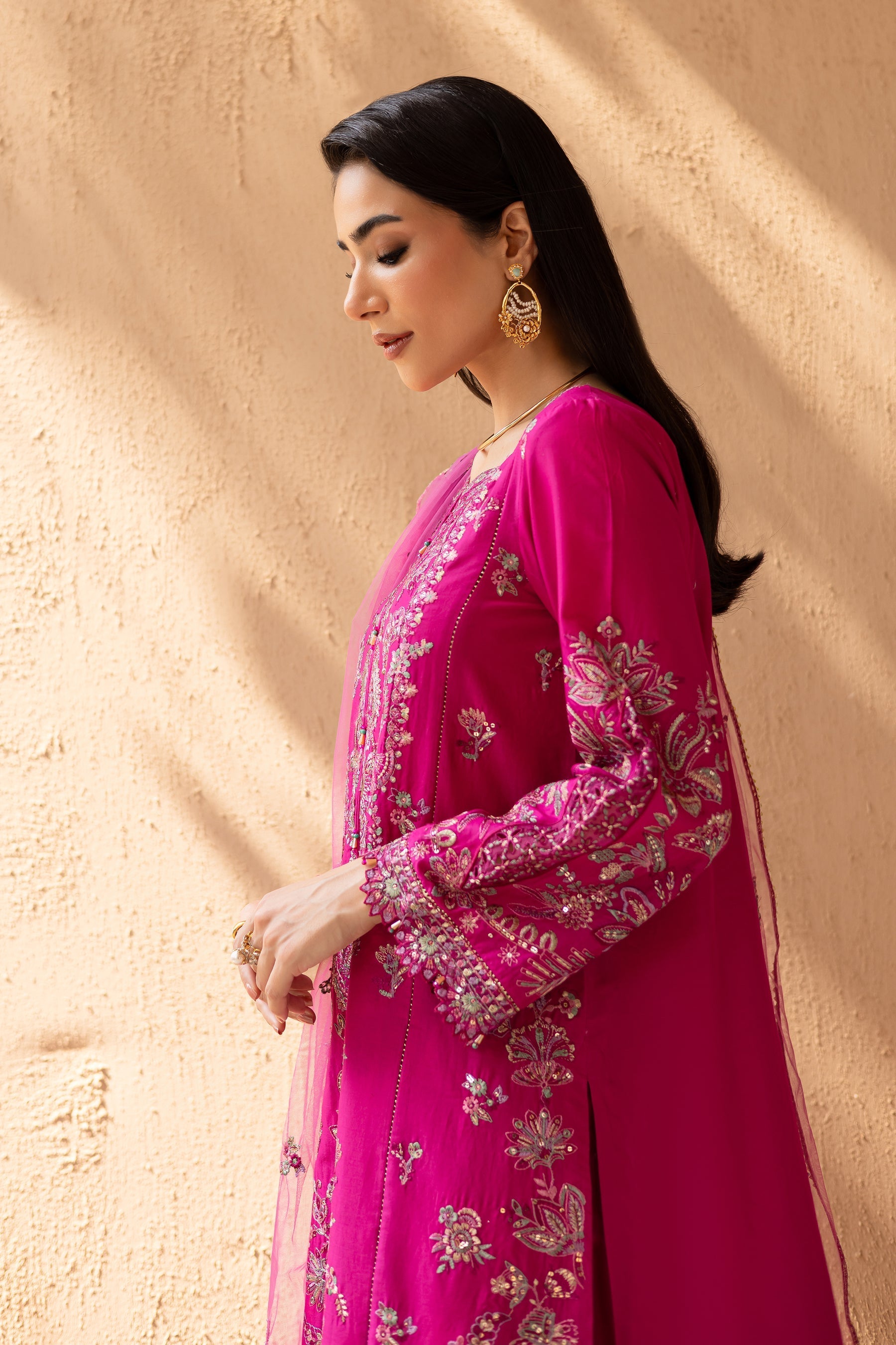 Batik | Nyra Embroidered Summer Solids | Dastak - Official Batik stockist in UK - Sakeena London