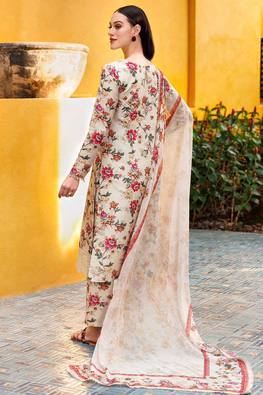 Farasha | Printed Essentials | Ivory Dusk - Official Farasha stockist in UK - Sakeena London