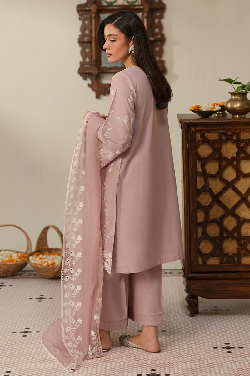 Cross Stitch | Chikankari Lawn 25 | MAUVE GLAM - Official Cross Stitch stockist in UK - Sakeena London
