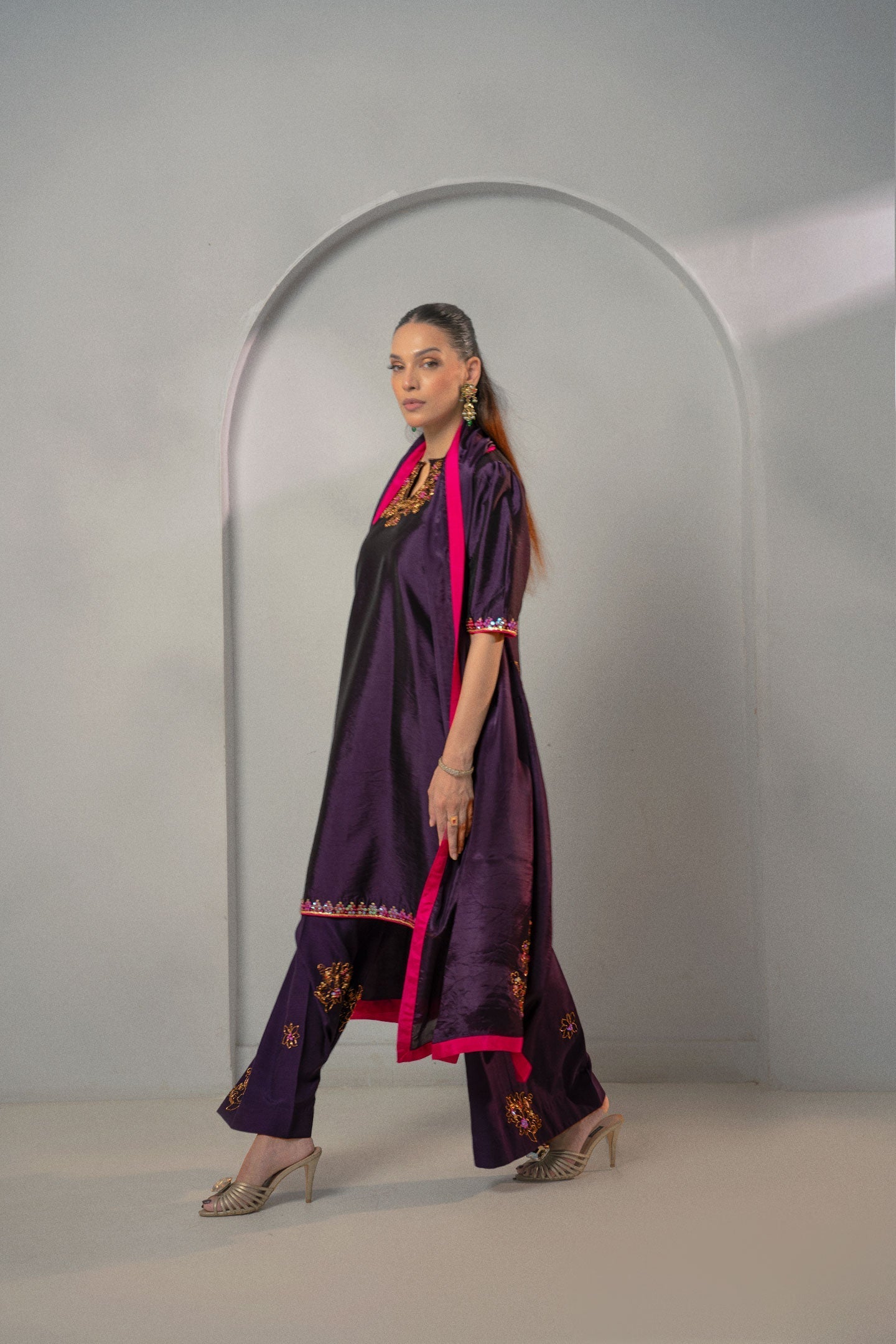 Fozia Khalid | Dilkash Festive Wear 25 | Zarqash - Official Fozia Khalid stockist in UK - Sakeena London