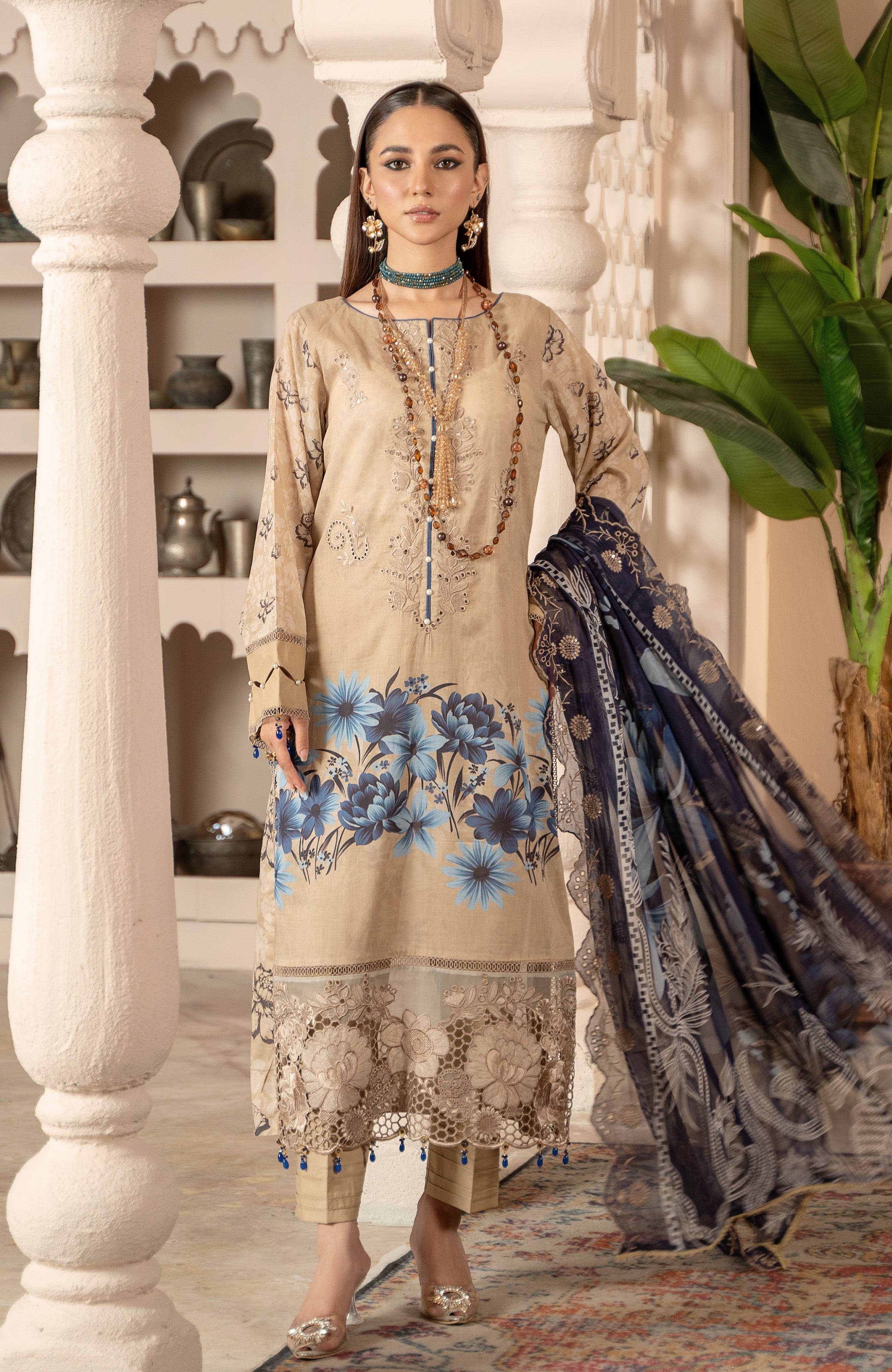 Al Zohaib | Sunshine Bloom Premium Lawn 25 | SBP-25-09 - Official Al Zohaib stockist in UK - Sakeena London