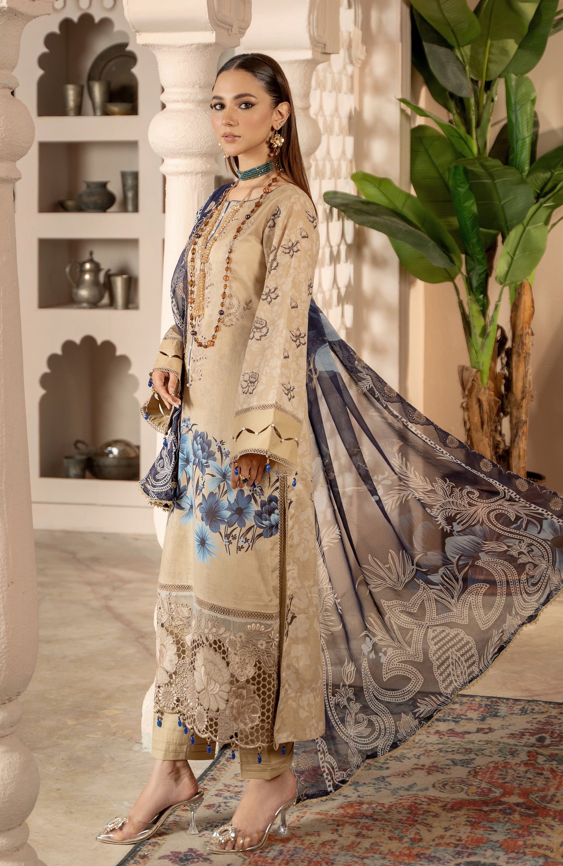 Al Zohaib | Sunshine Bloom Premium Lawn 25 | SBP-25-09 - Official Al Zohaib stockist in UK - Sakeena London