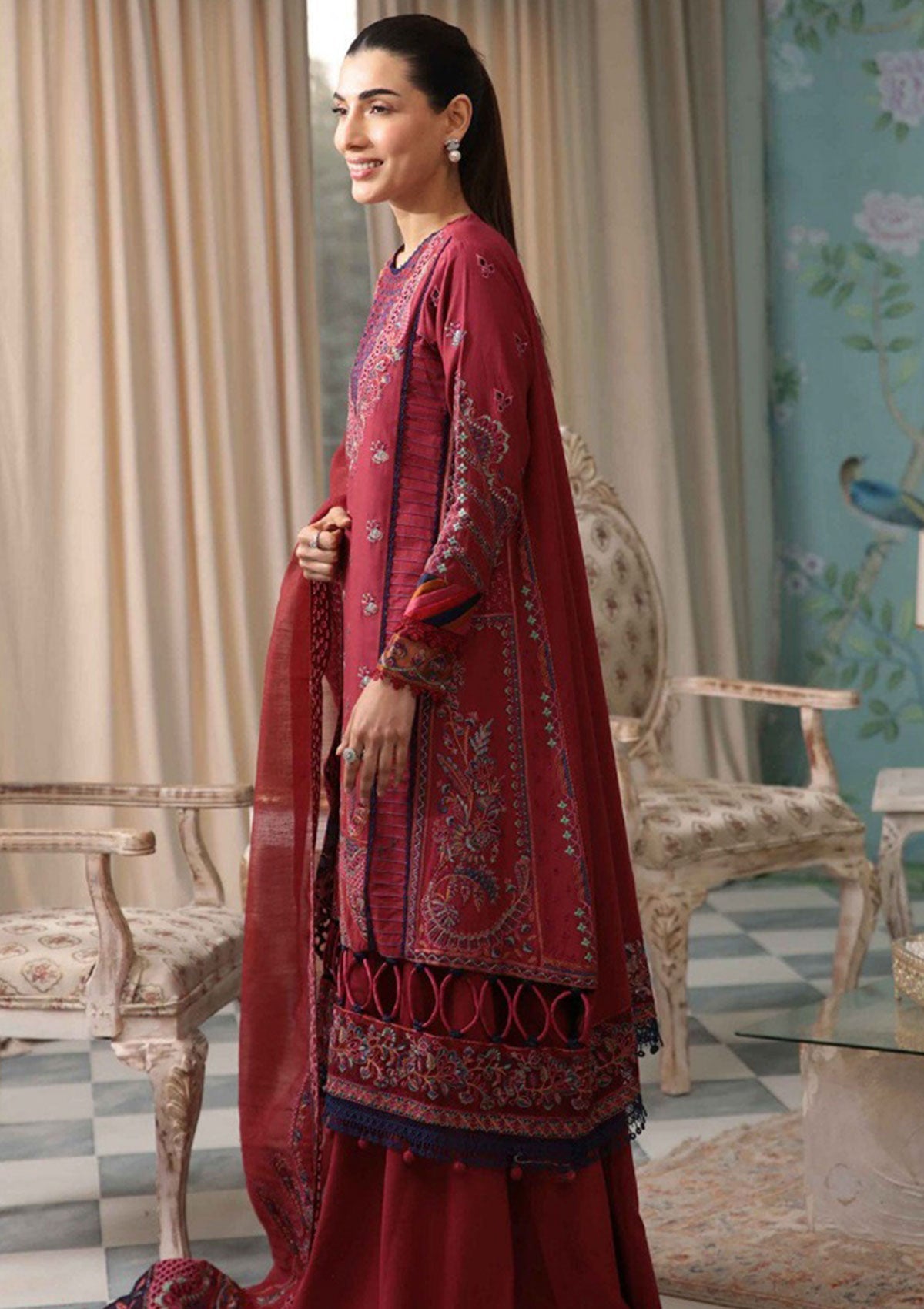 Lawn Collection - Gisele - Summerliness - Luxury - Amaryllis
