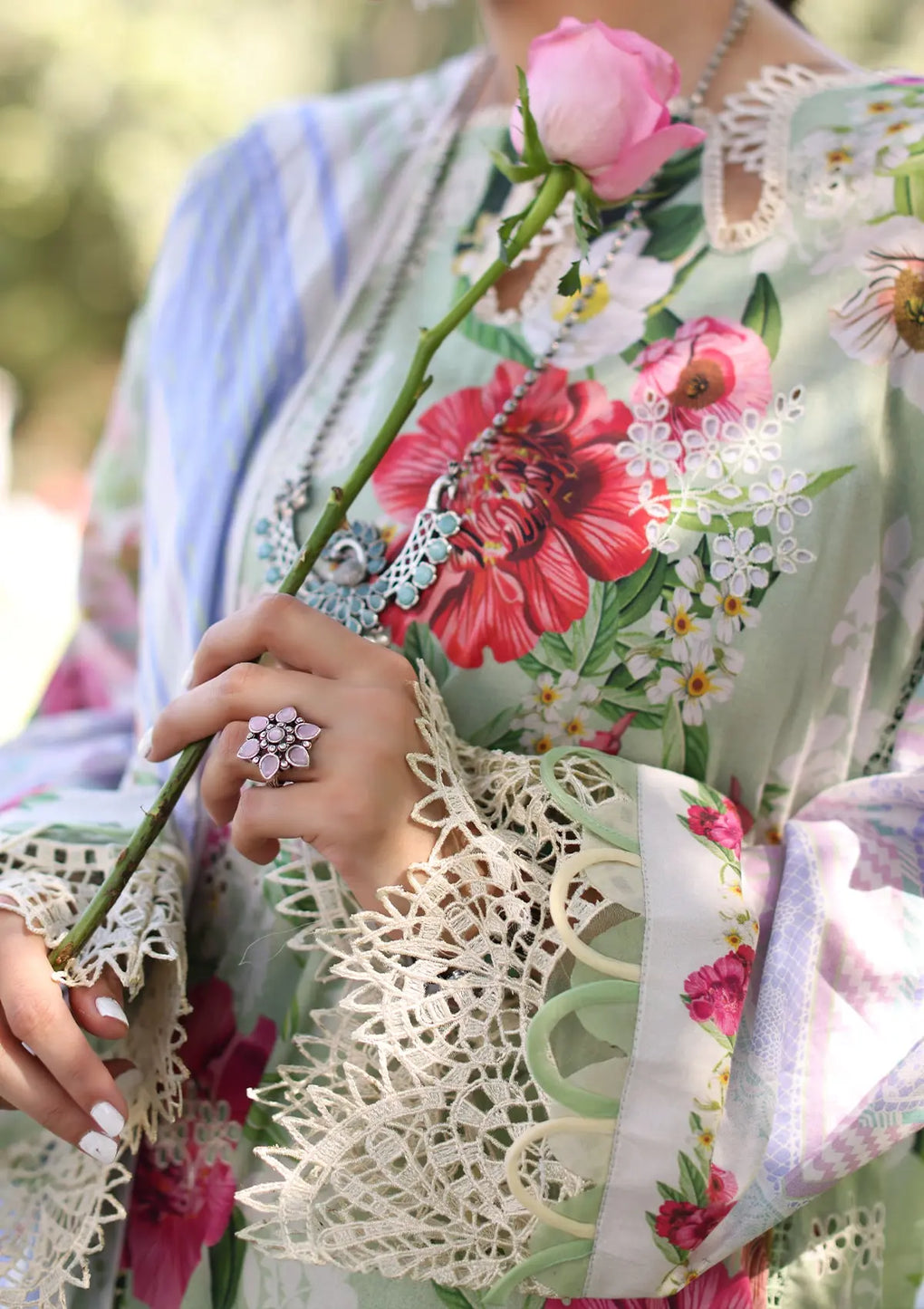 Elaf Premium | Prints Chikankari 24 | 06B OASIS - Official Elaf Premium stockist in UK - Sakeena London