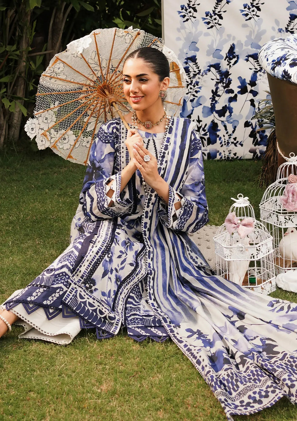Elaf Premium | Printed Collection 24 | EEP-07A - Shadow Sisters - Official Elaf Premium stockist in UK - Sakeena London