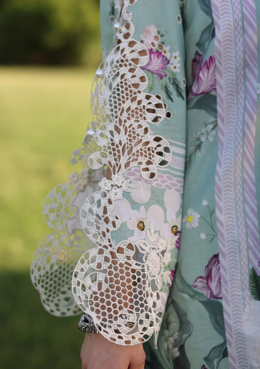 Elaf Premium | Prints Chikankari 24 | 05B CELESTIAL - Official Elaf Premium stockist in UK - Sakeena London