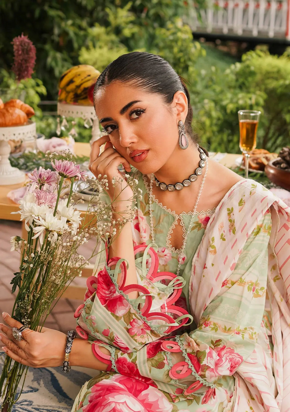 Elaf Premium | Printed Collection 24 | EEP-05A - Mint To Be - Official Elaf Premium stockist in UK - Sakeena London