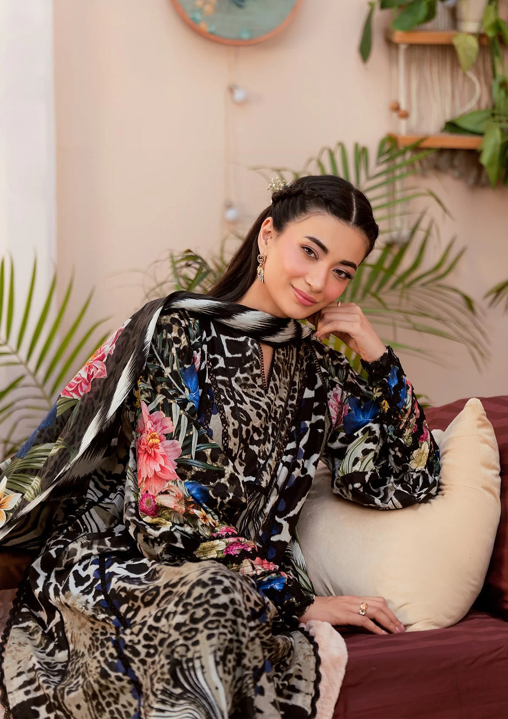 Elaf Premium | Prints 25 | EPS-4B NOIR ESSENCE - Official Elaf Premium stockist in UK - Sakeena London