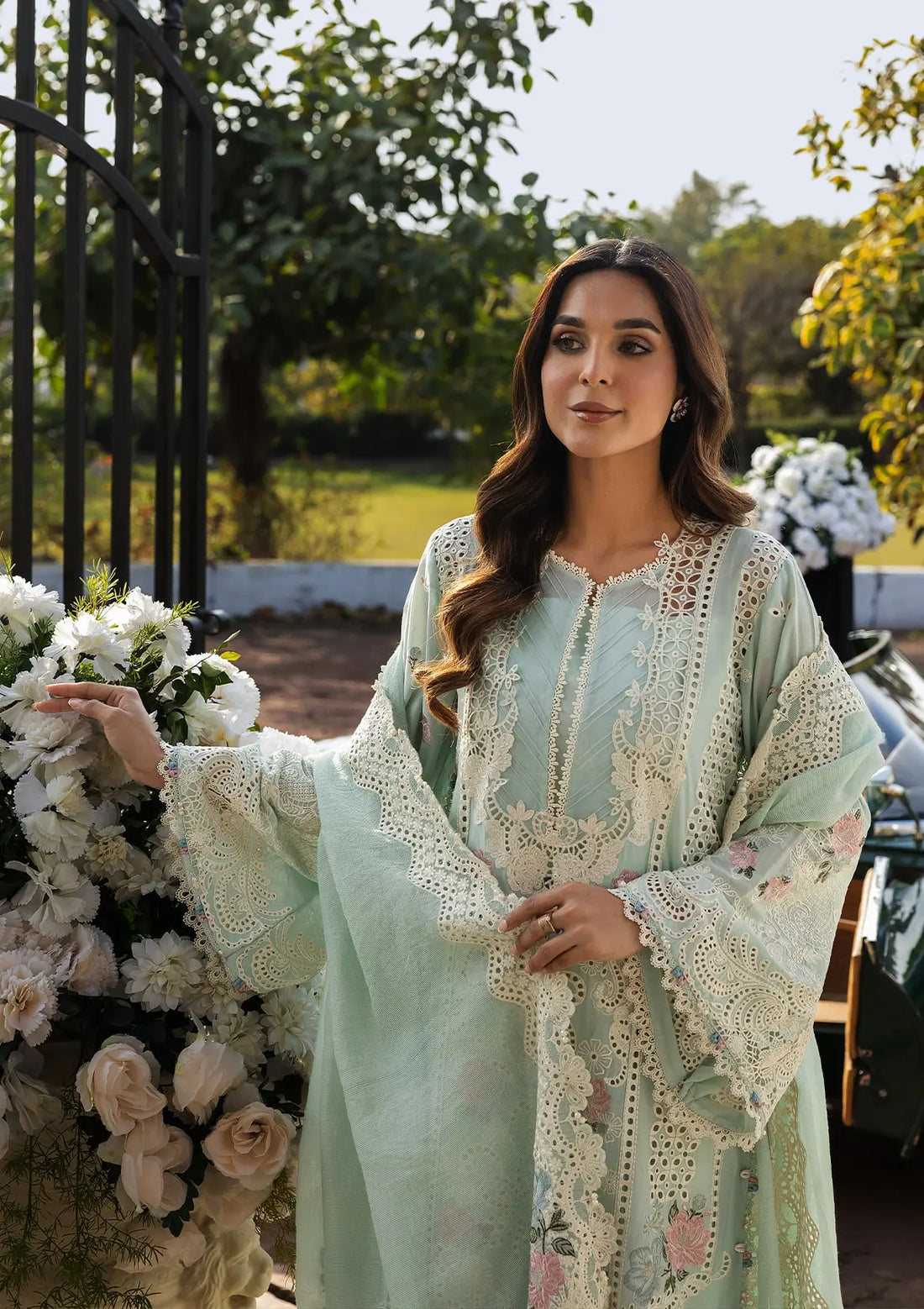 Kahf Premium | Luxury Lawn 25 | KLR-2B Garnet - Official Kahf Premium stockist in UK - Sakeena London