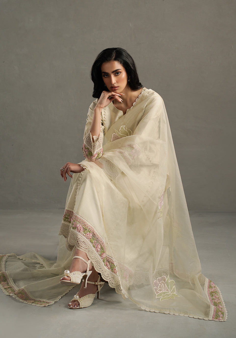 Zarqash | Silk Edit | ZQS 017 SUNLEE - Official Zarqash stockist in UK - Sakeena London