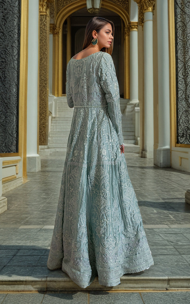 Threads and Motifs | Formal Dresses 25 | Chamois Embroidered Maxi - Official Threads and Motifs stockist in UK - Sakeena London