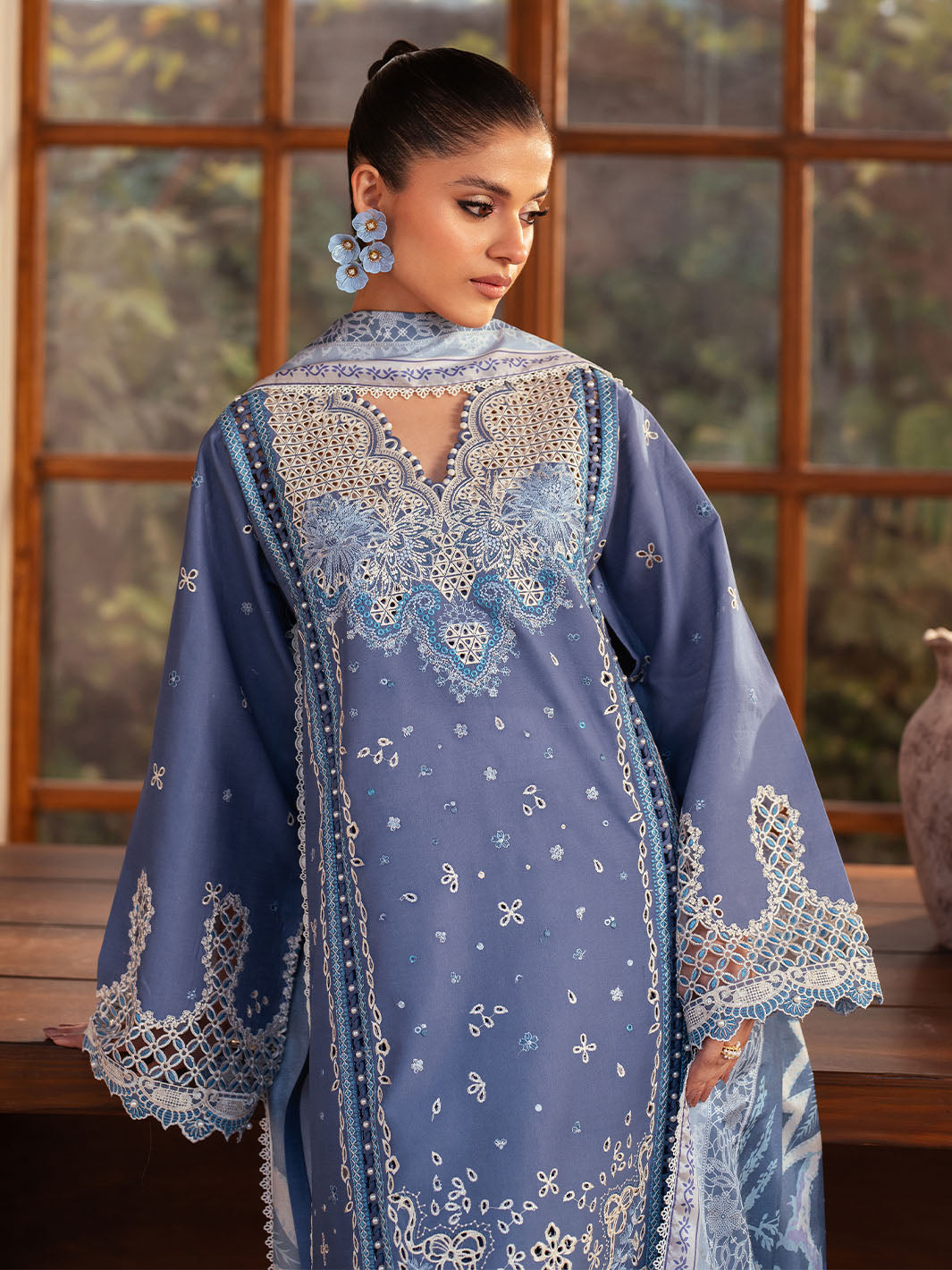 Bin Ilyas | Mehroze Luxury Lawn 25 | 91 - A - Official Bin Ilyas stockist in UK - Sakeena London