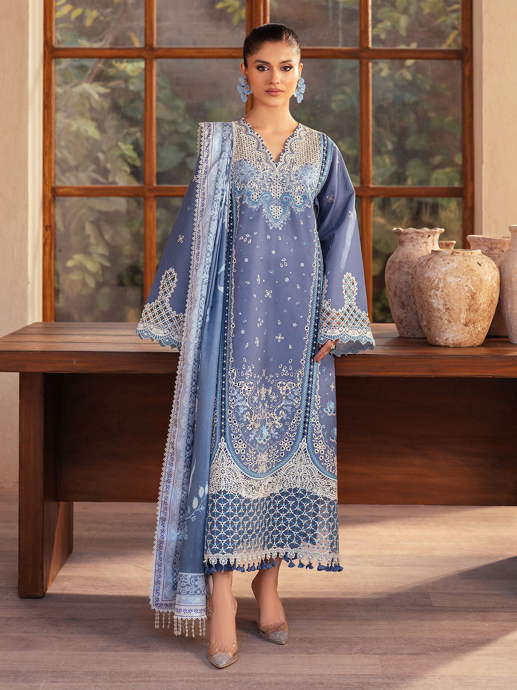 Bin Ilyas | Mehroze Luxury Lawn 25 | 91 - A - Official Bin Ilyas stockist in UK - Sakeena London