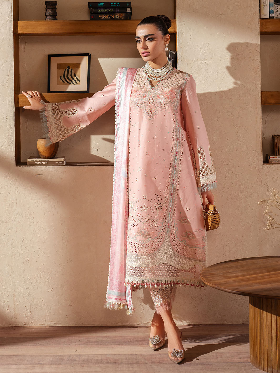 Bin Ilyas | Mehroze Luxury Lawn 25 | 91 - B - Official Bin Ilyas stockist in UK - Sakeena London