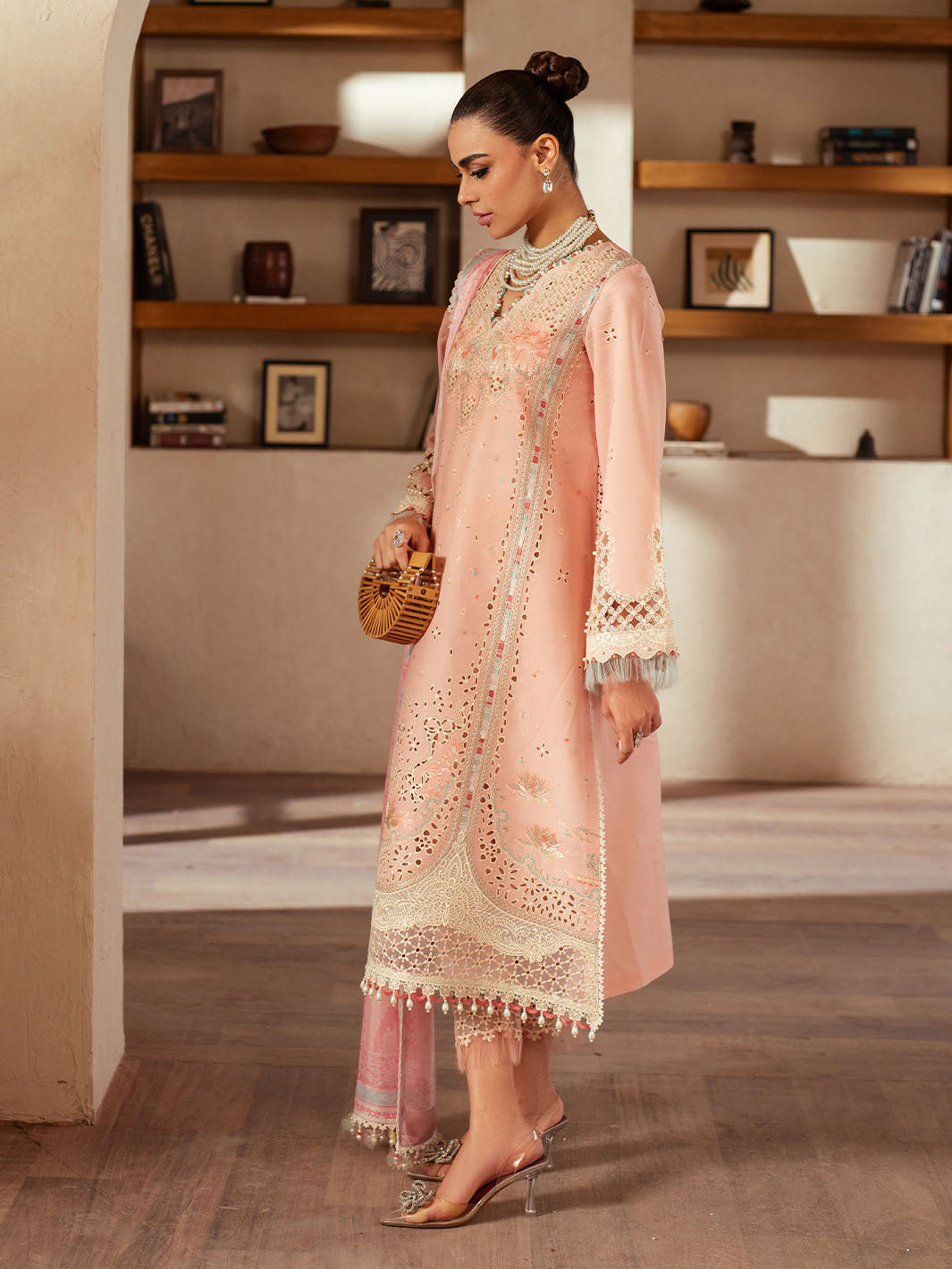 Bin Ilyas | Mehroze Luxury Lawn 25 | 91 - B - Official Bin Ilyas stockist in UK - Sakeena London
