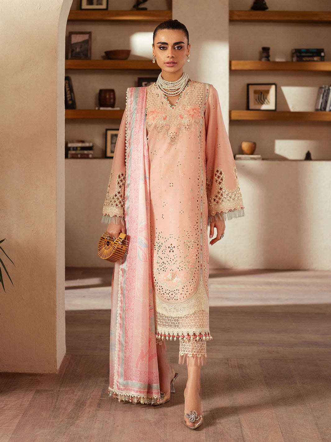 Bin Ilyas | Mehroze Luxury Lawn 25 | 91 - B - Official Bin Ilyas stockist in UK - Sakeena London