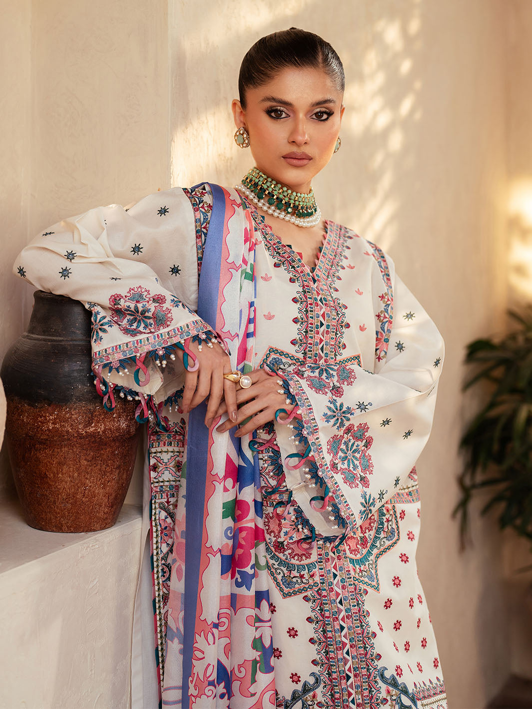 Bin Ilyas | Mehroze Luxury Lawn 25 | 92 - A - Official Bin Ilyas stockist in UK - Sakeena London