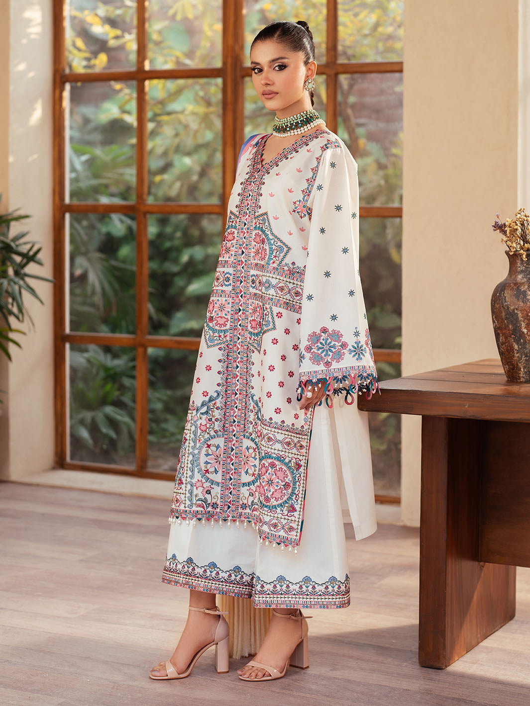 Bin Ilyas | Mehroze Luxury Lawn 25 | 92 - A - Official Bin Ilyas stockist in UK - Sakeena London