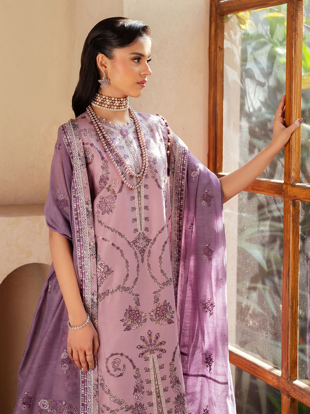 Bin Ilyas | Mehroze Luxury Lawn 25 | 93 - A - Official Bin Ilyas stockist in UK - Sakeena London
