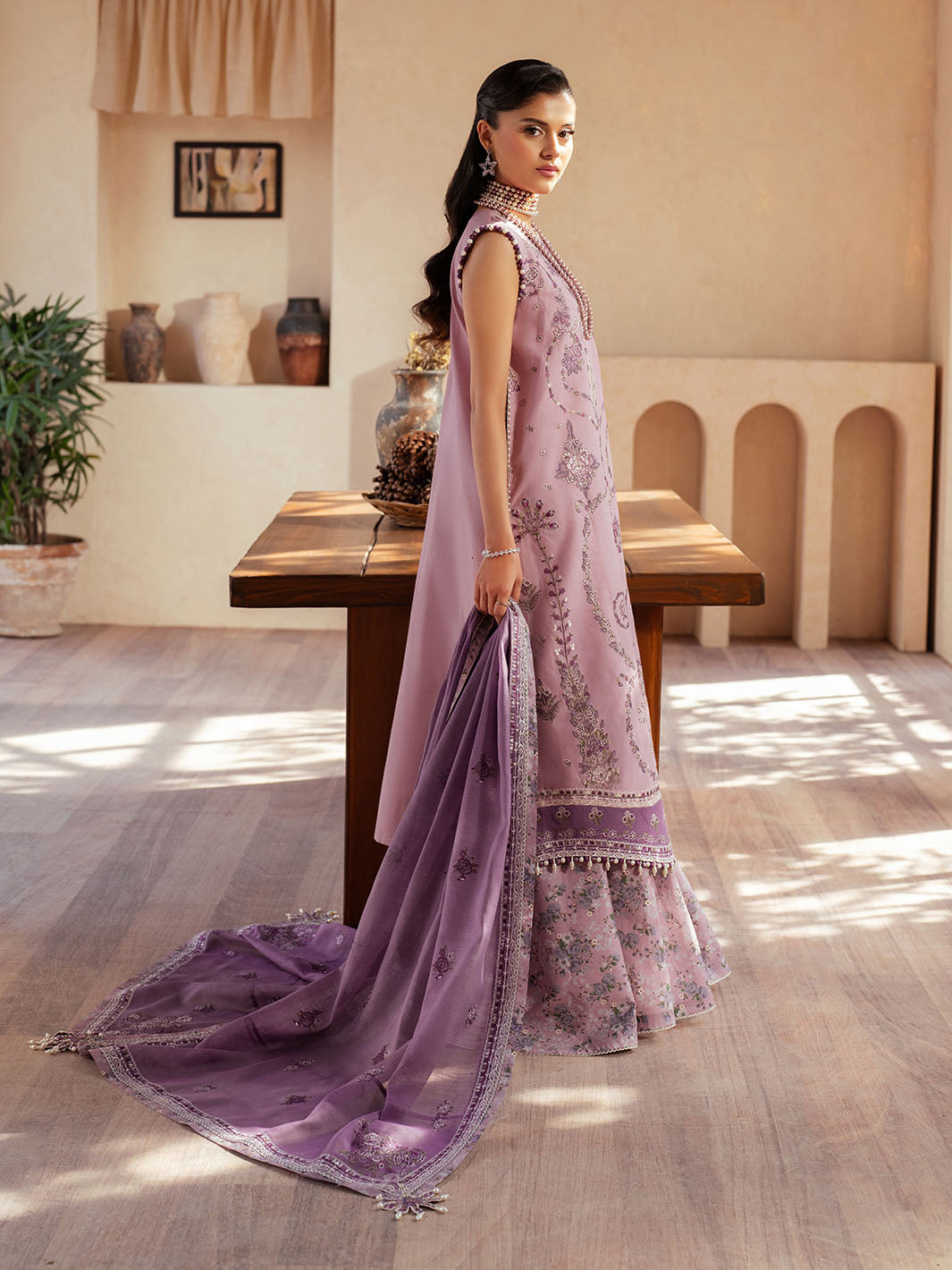 Bin Ilyas | Mehroze Luxury Lawn 25 | 93 - A - Official Bin Ilyas stockist in UK - Sakeena London