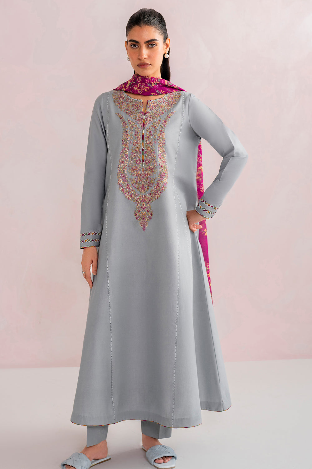 Jazmin | Embroidered Lawn | USE - 9090 - Official Jazmin stockist in UK - Sakeena London