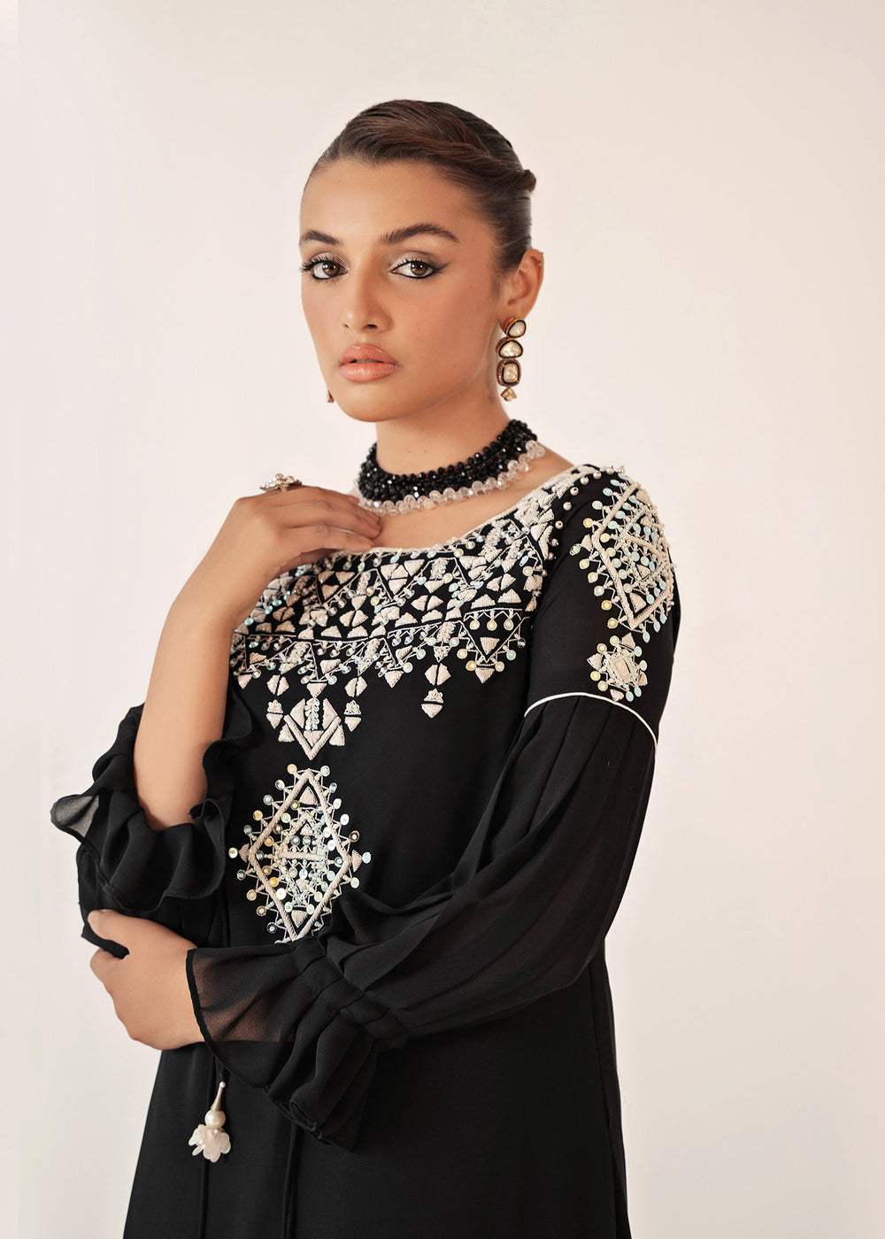 Dastoor | Euphoria Luxury Pret 24 | Noir - Official Dastoor stockist in UK - Sakeena London