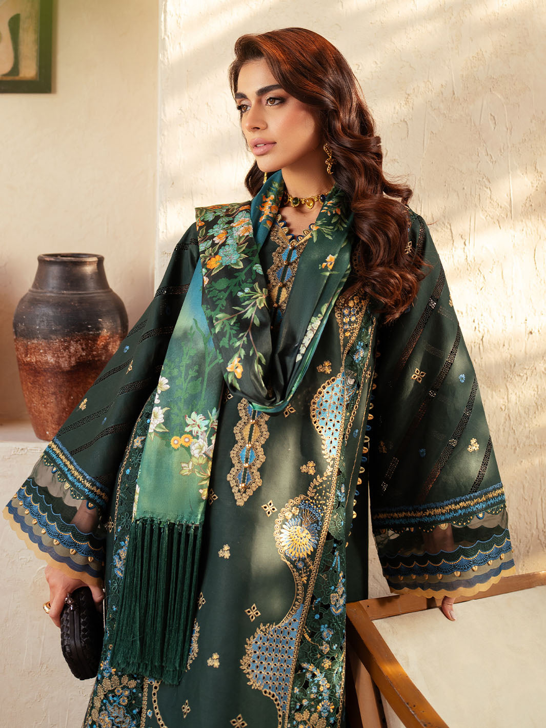 Bin Ilyas | Mehroze Luxury Lawn 25 | 94 - A - Official Bin Ilyas stockist in UK - Sakeena London