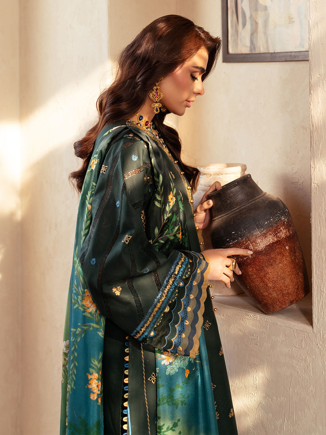 Bin Ilyas | Mehroze Luxury Lawn 25 | 94 - A - Official Bin Ilyas stockist in UK - Sakeena London