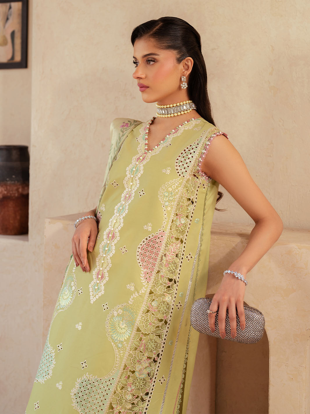 Bin Ilyas | Mehroze Luxury Lawn 25 | 94 - B - Official Bin Ilyas stockist in UK - Sakeena London