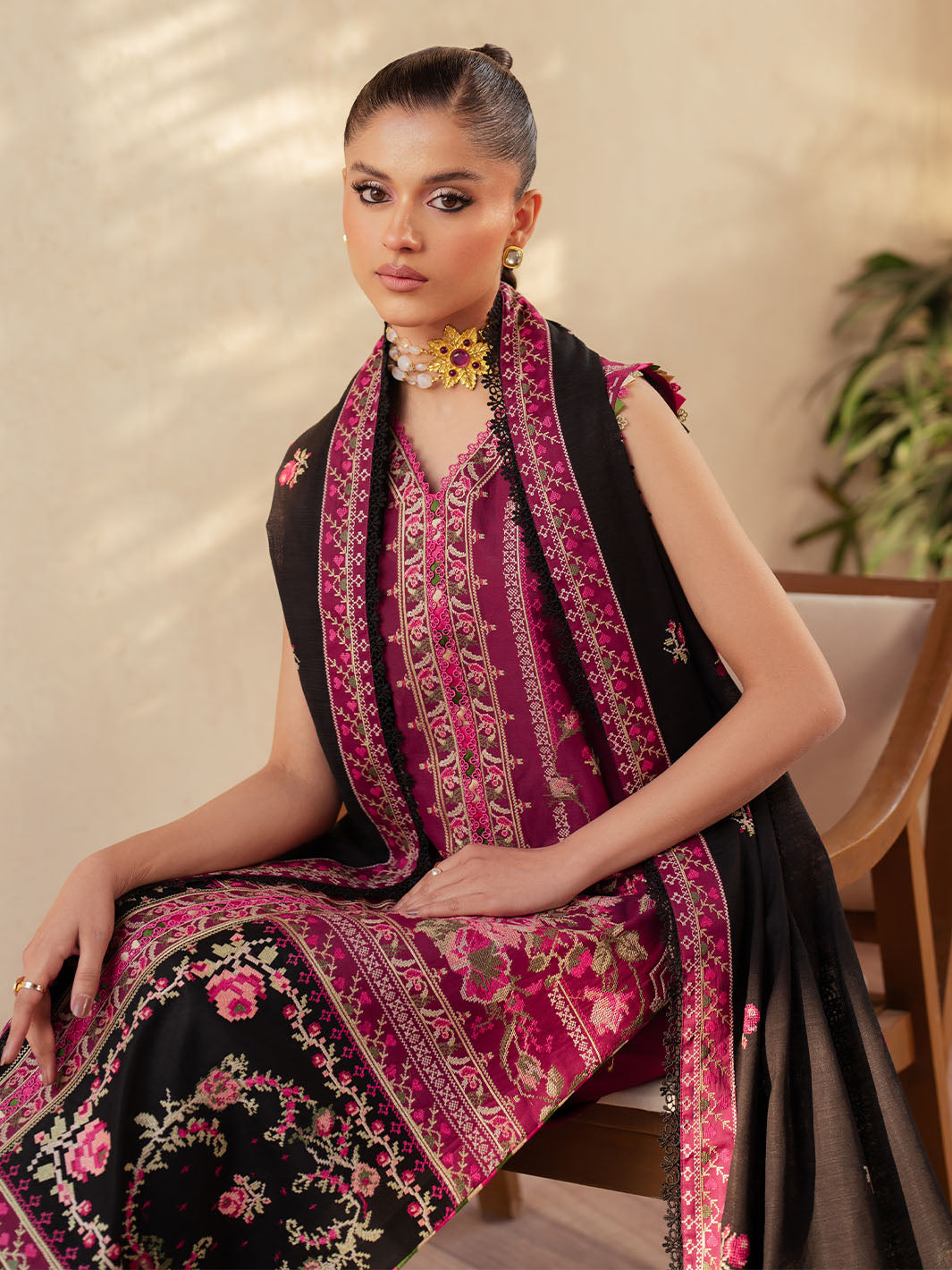 Bin Ilyas | Mehroze Luxury Lawn 25 | 95 - A - Official Bin Ilyas stockist in UK - Sakeena London