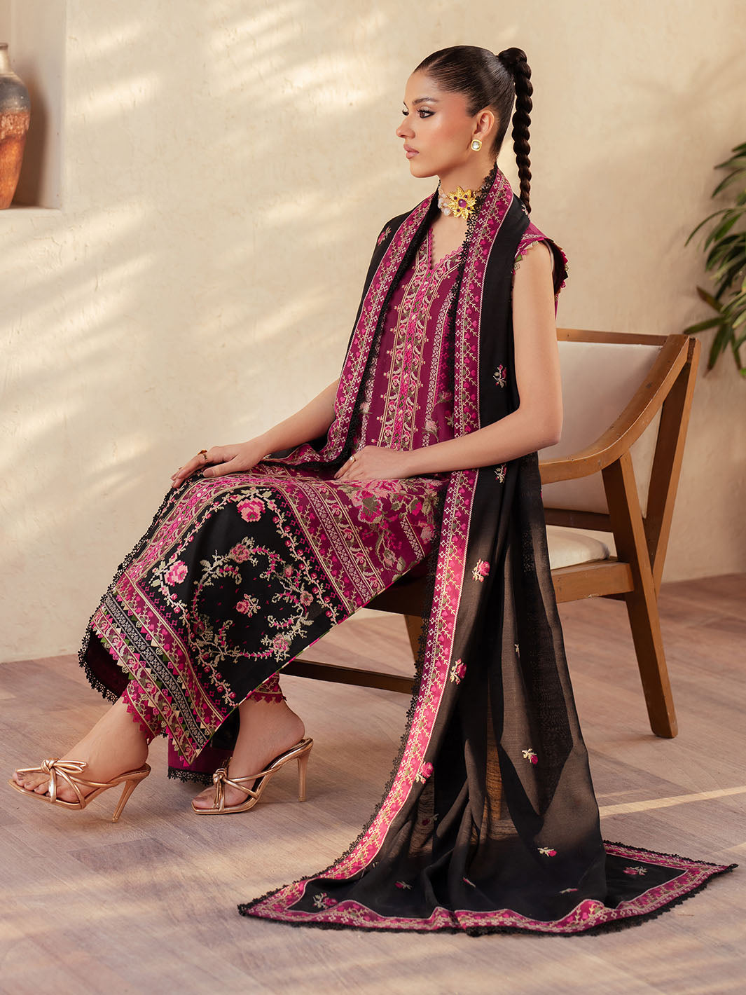 Bin Ilyas | Mehroze Luxury Lawn 25 | 95 - A - Official Bin Ilyas stockist in UK - Sakeena London