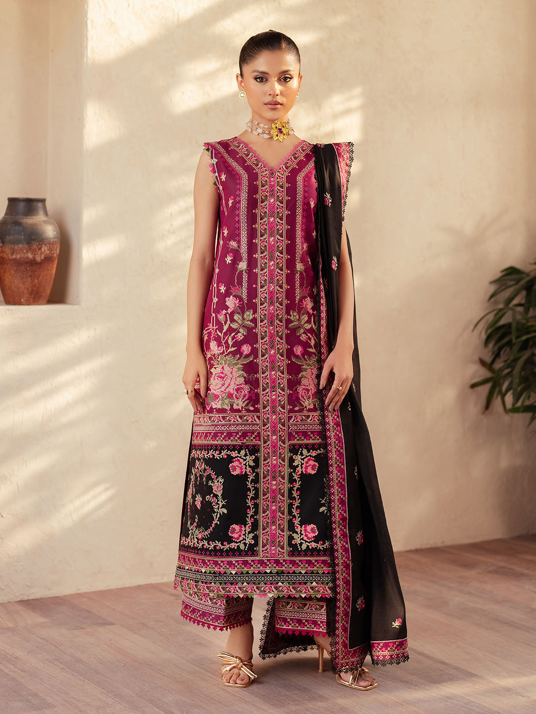 Bin Ilyas | Mehroze Luxury Lawn 25 | 95 - A - Official Bin Ilyas stockist in UK - Sakeena London