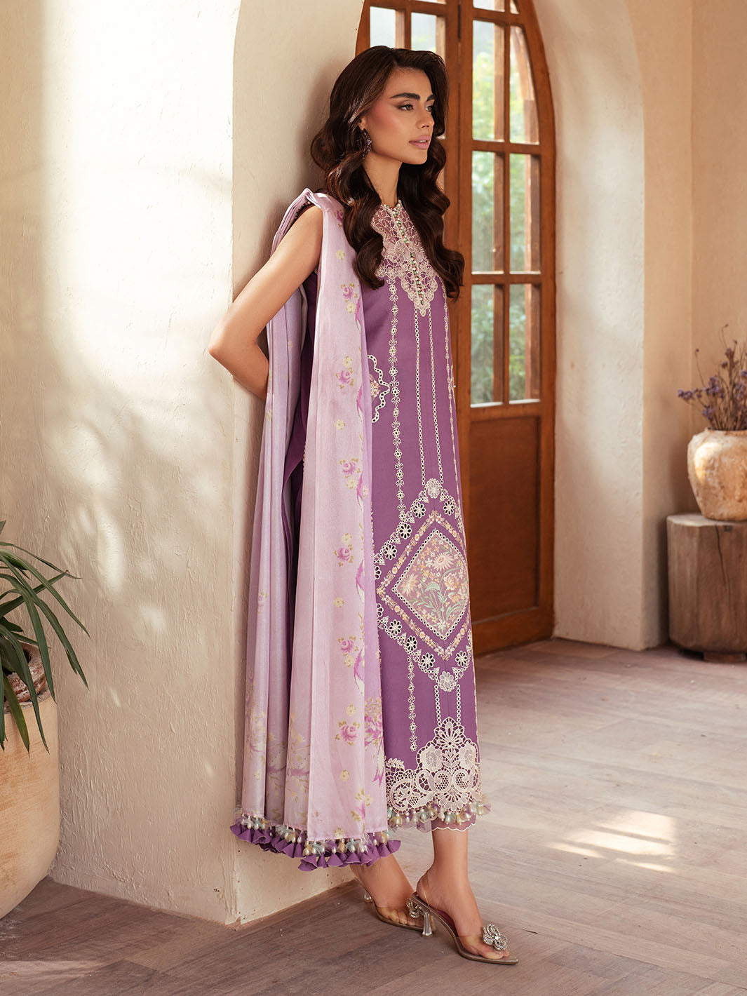 Bin Ilyas | Mehroze Luxury Lawn 25 | 96 - A - Official Bin Ilyas stockist in UK - Sakeena London