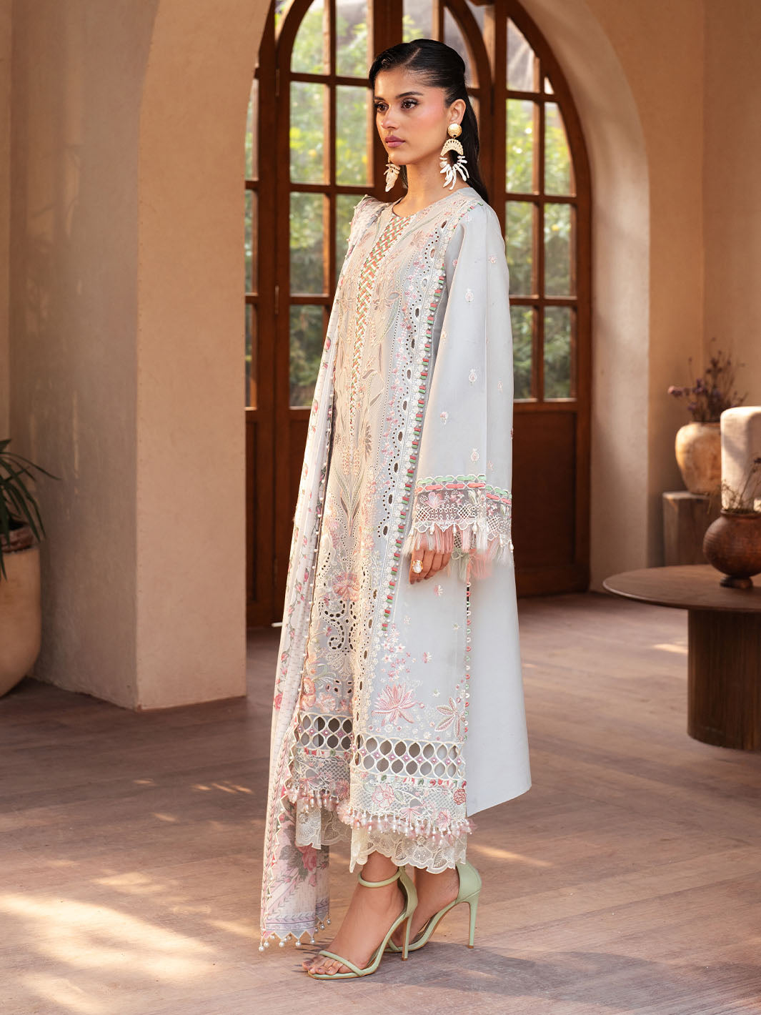 Bin Ilyas | Mehroze Luxury Lawn 25 | 97 - A - Official Bin Ilyas stockist in UK - Sakeena London