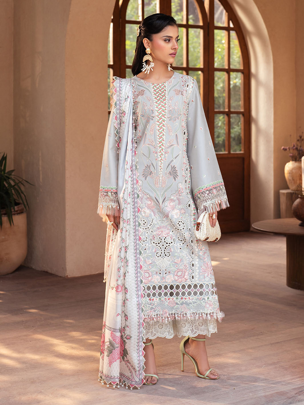 Bin Ilyas | Mehroze Luxury Lawn 25 | 97 - A - Official Bin Ilyas stockist in UK - Sakeena London