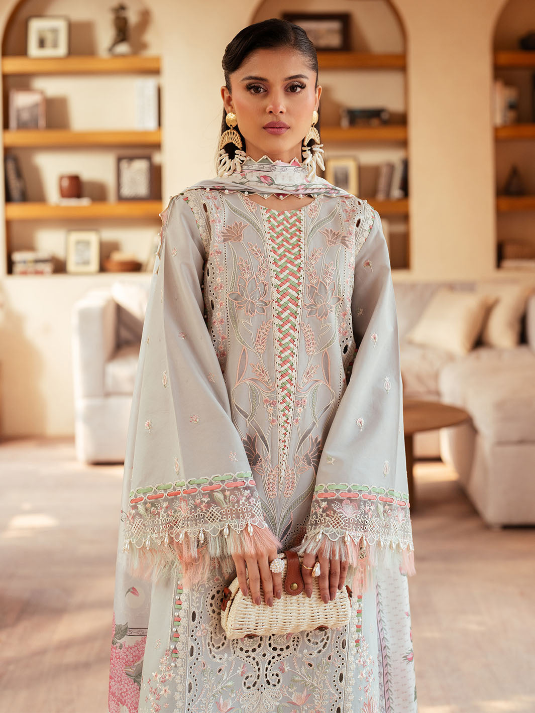 Bin Ilyas | Mehroze Luxury Lawn 25 | 97 - A - Official Bin Ilyas stockist in UK - Sakeena London