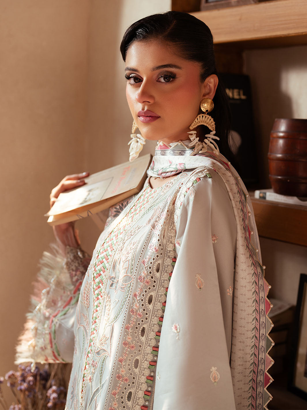 Bin Ilyas | Mehroze Luxury Lawn 25 | 97 - A - Official Bin Ilyas stockist in UK - Sakeena London